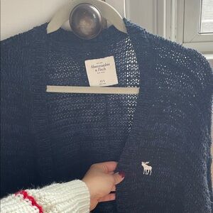 Abercrombie & Fitch Dark Knit Cardigan
